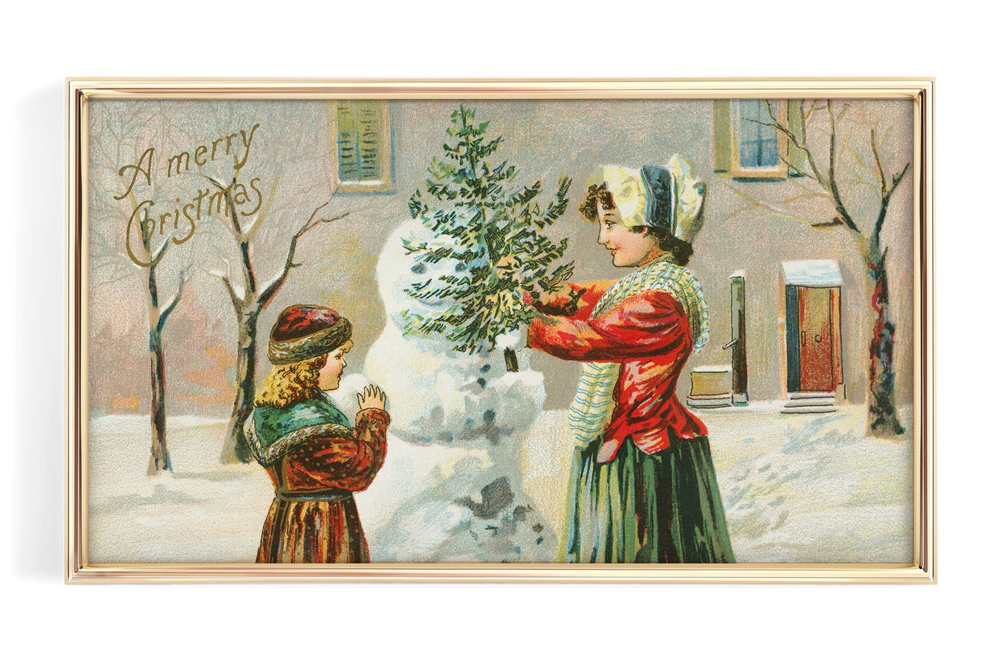 Winter Snowman Painting