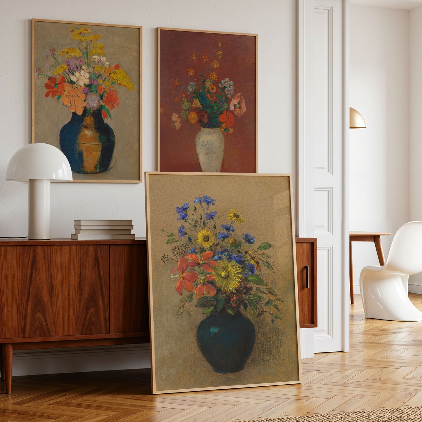 Redon Autumn Flower Prints Set