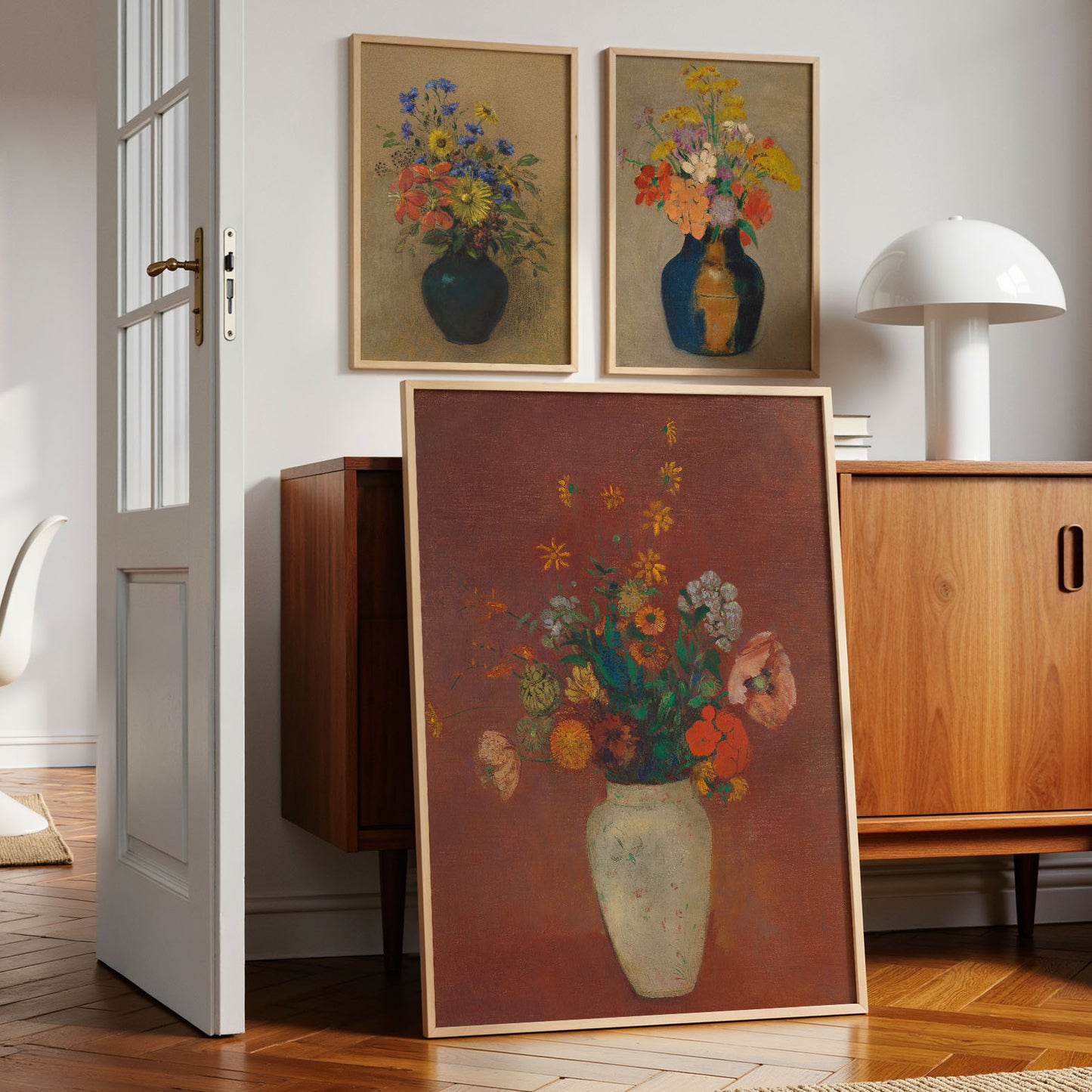 Redon Autumn Flower Prints Set