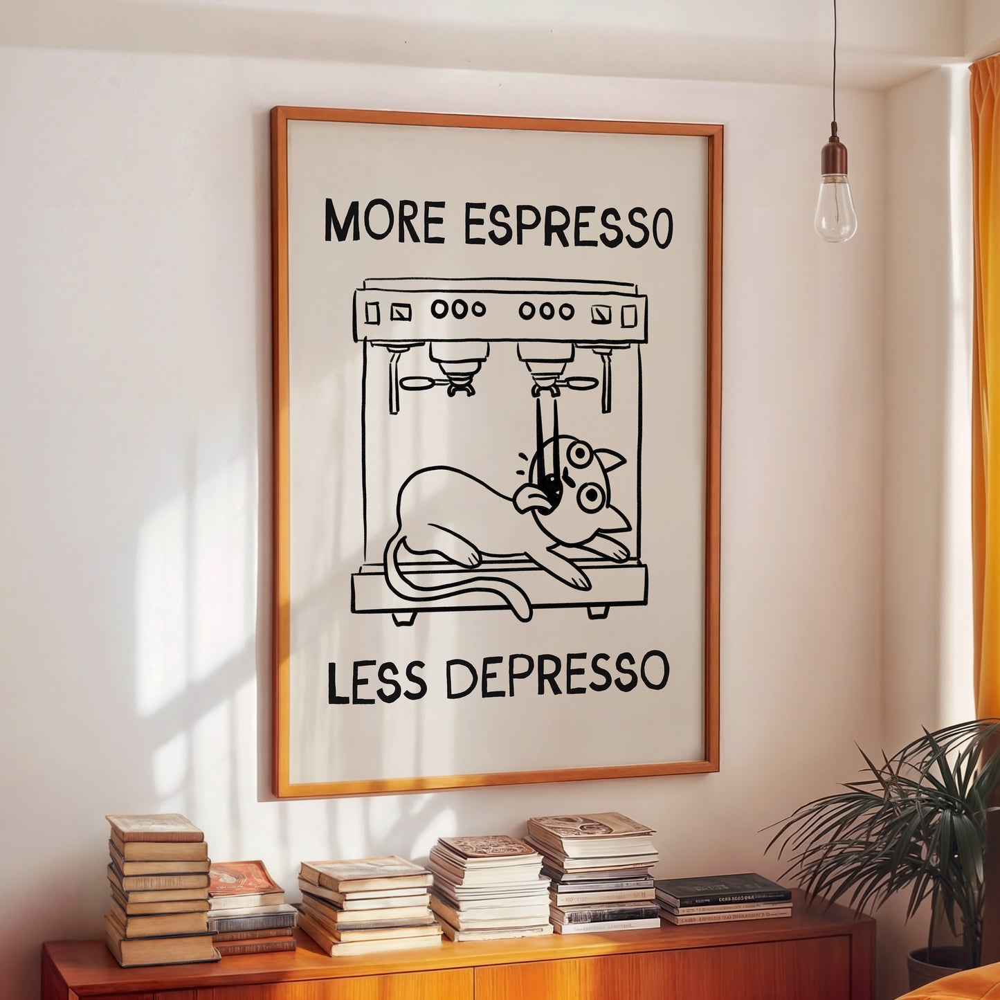 More Espresso Less Depresso Funny Cat Cafe