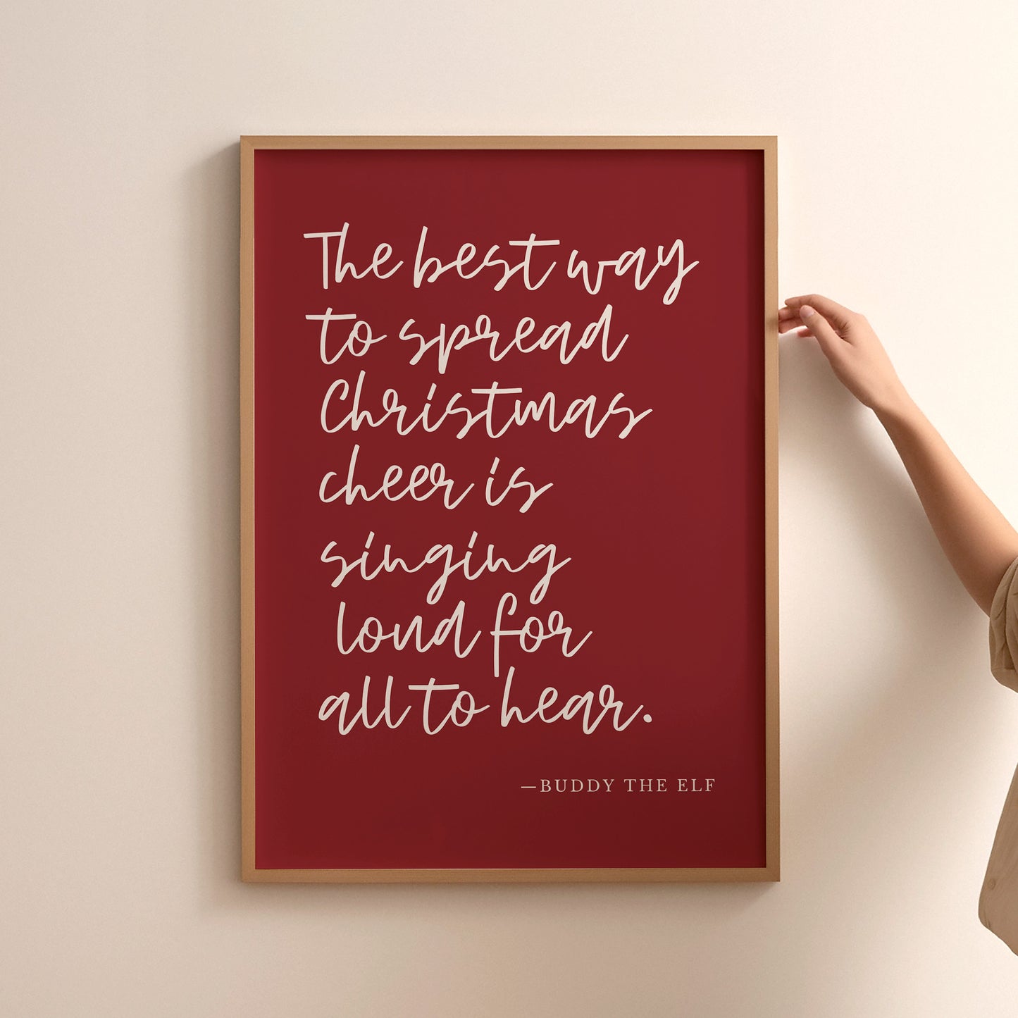 Red Buddy the Elf Quote