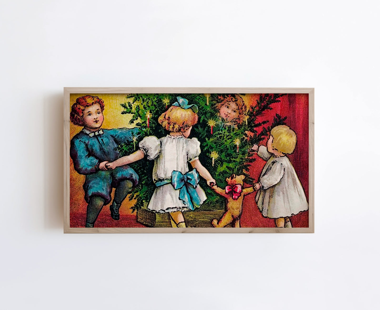 Kids Dancing Around the Christmas Tree
