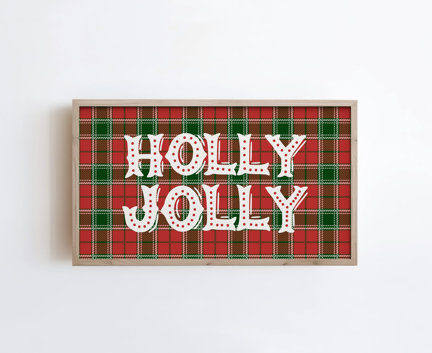 Plaid Holly Jolly Christmas