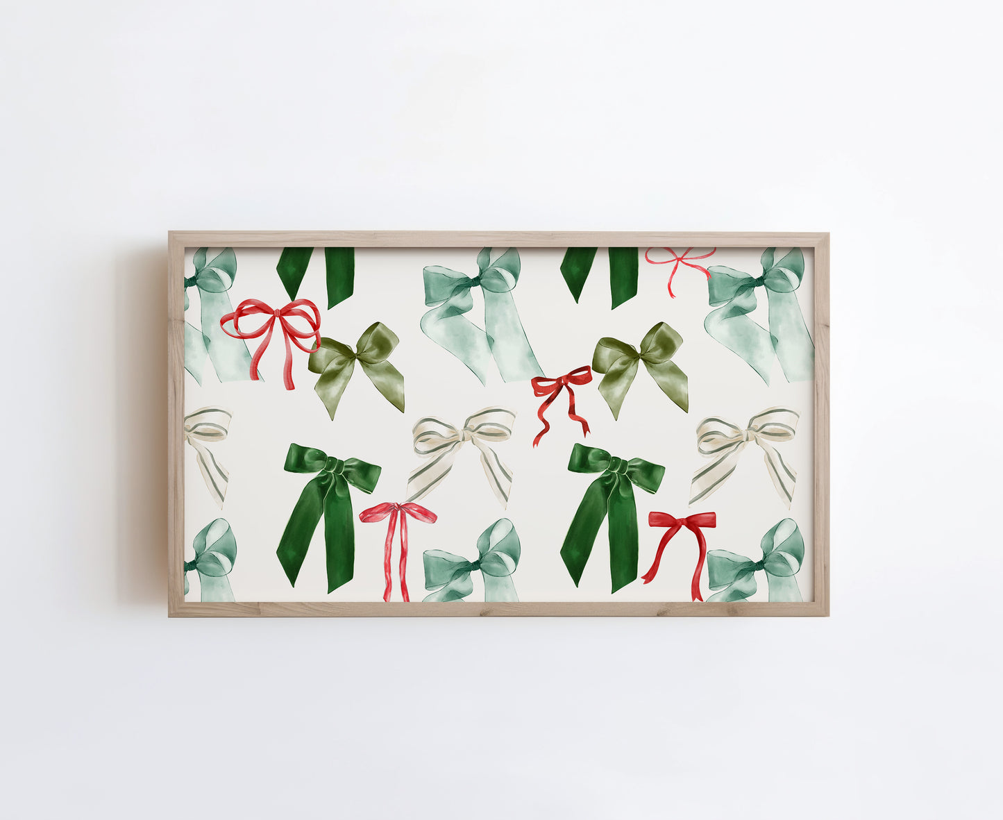 Green and Red Coquette Christmas Bows