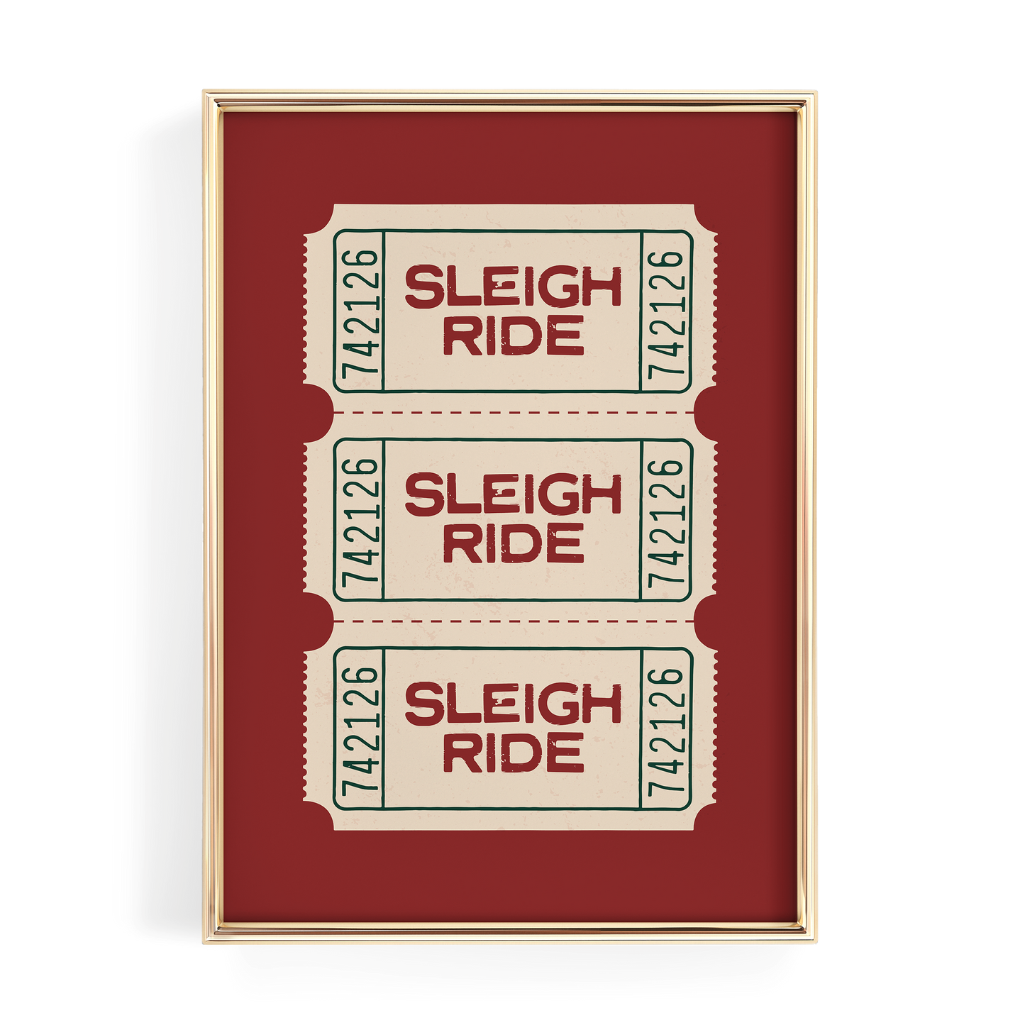 Sleigh Ride Ticket Stub