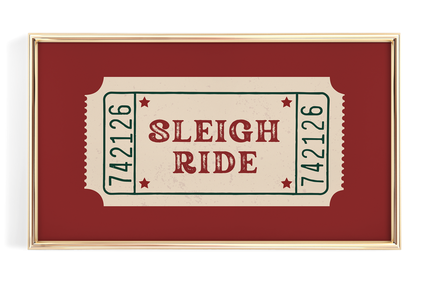 Sleigh Ride Ticket