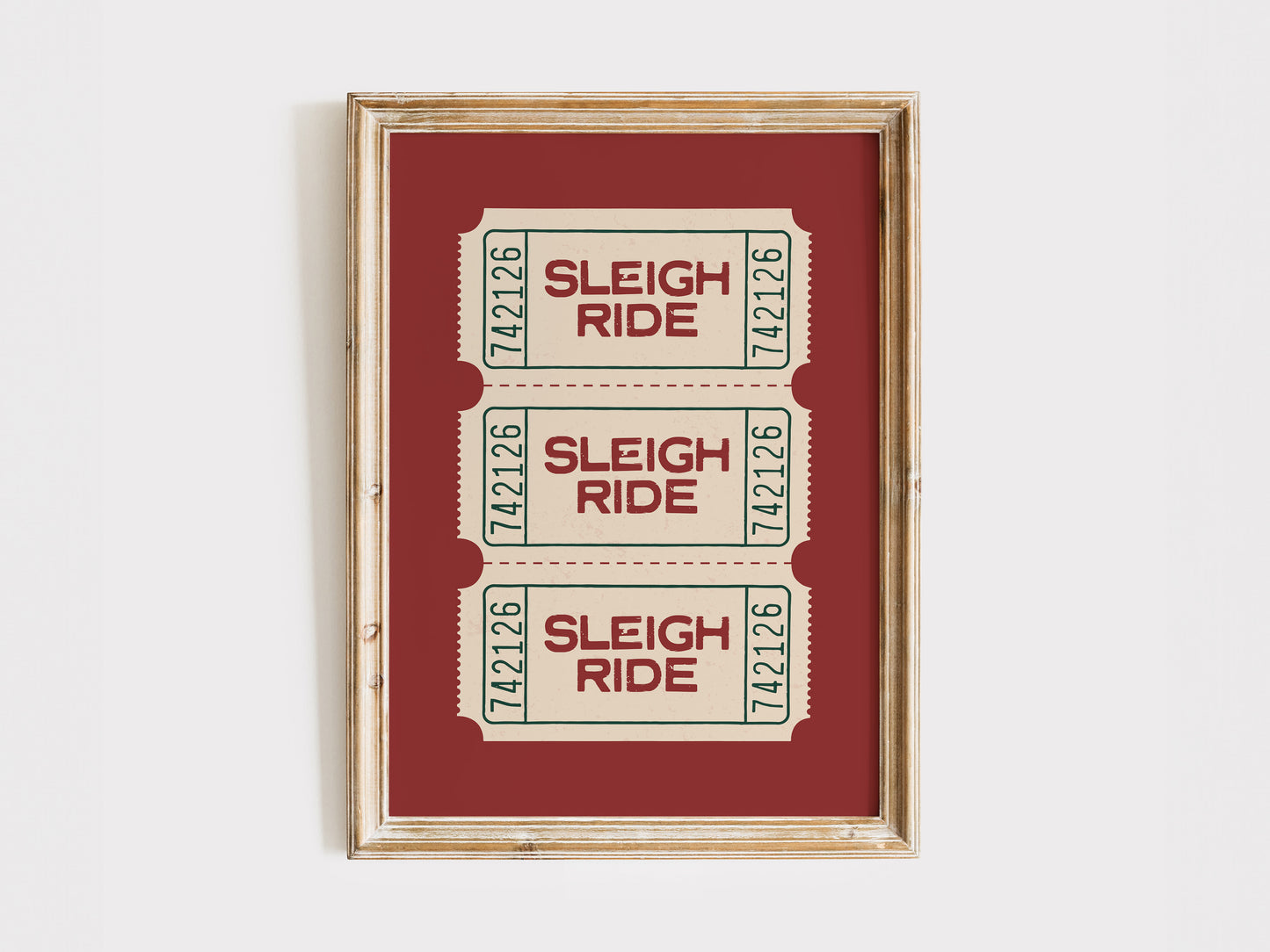 Sleigh Ride Ticket Stub