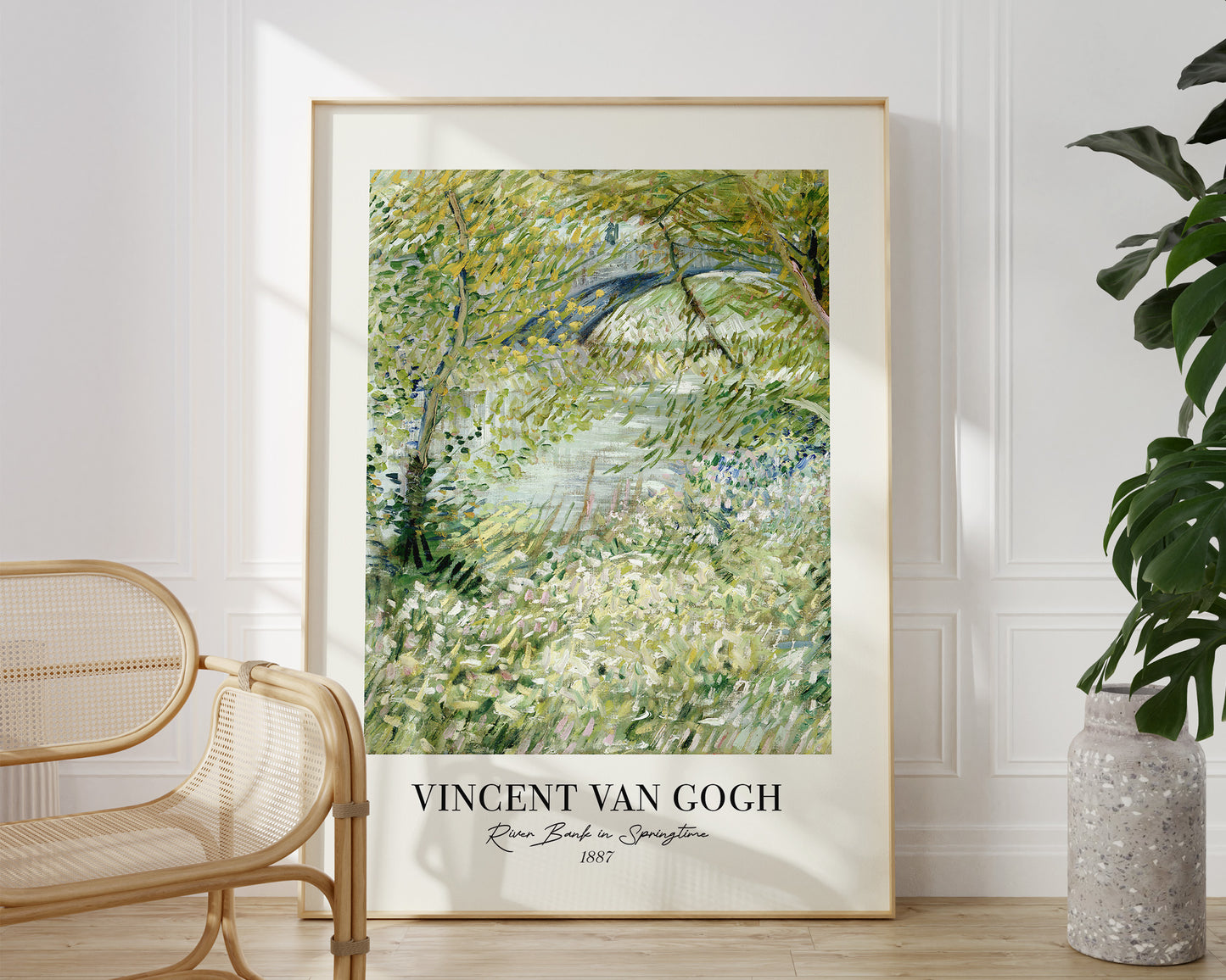 Vincent Van Gogh "River Bank in Springtime"