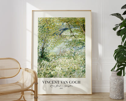 Vincent Van Gogh "River Bank in Springtime"