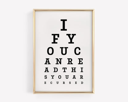 You Are Cursed Eye Chart
