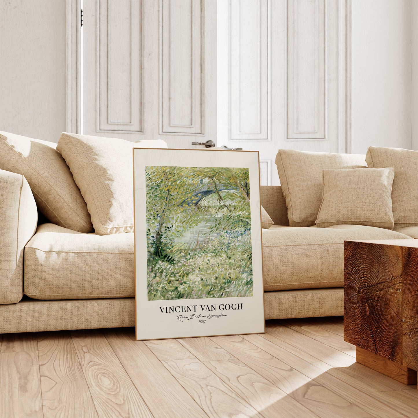 Vincent Van Gogh "River Bank in Springtime"