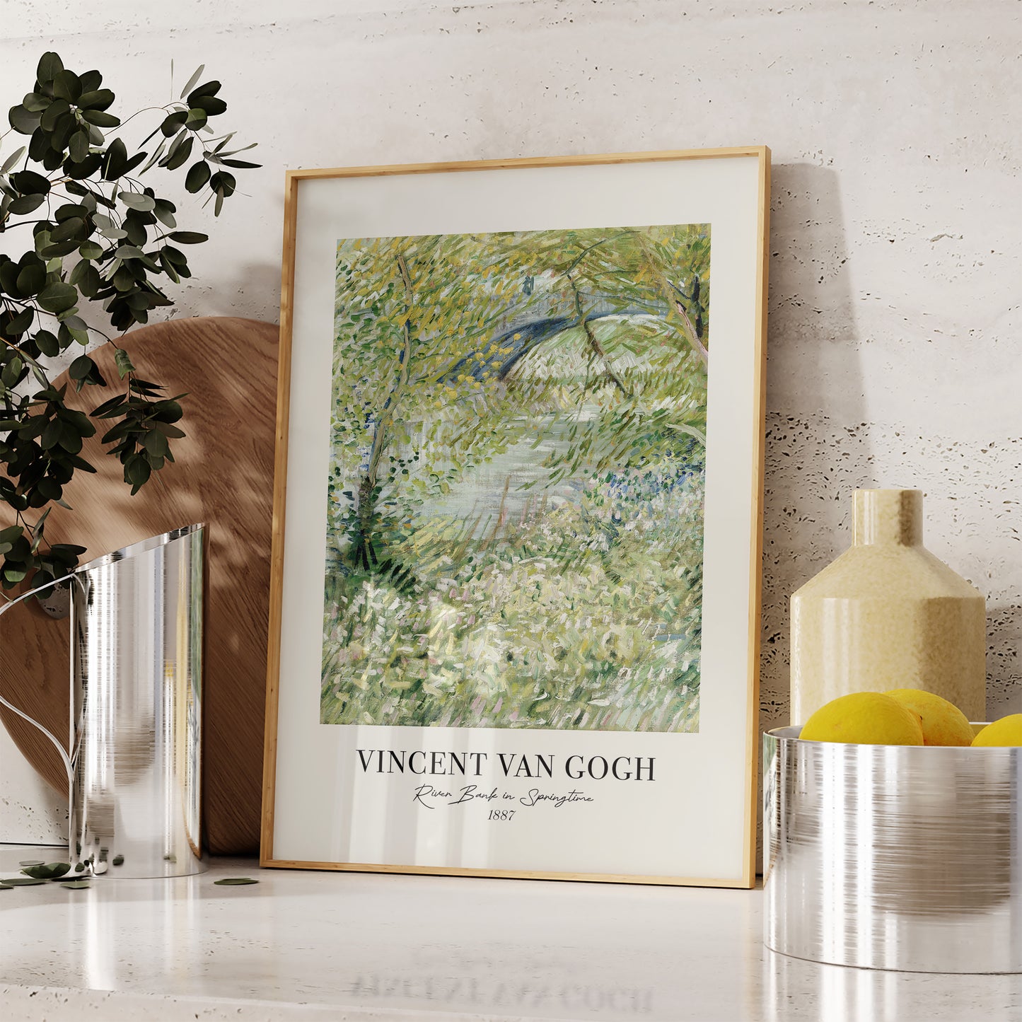 Vincent Van Gogh "River Bank in Springtime"