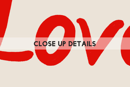 Kitchen Wall Art | Made With Love From The Heart | Pink Retro Kitchen Print