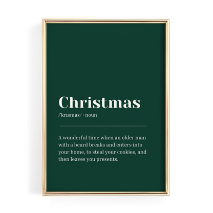 Green Christmas Definition