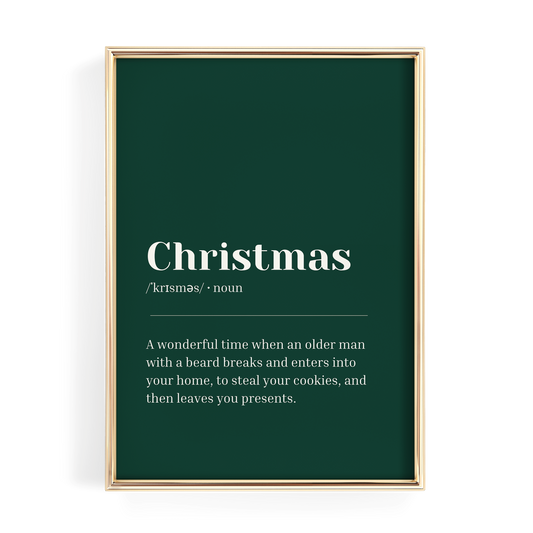 Green Christmas Definition
