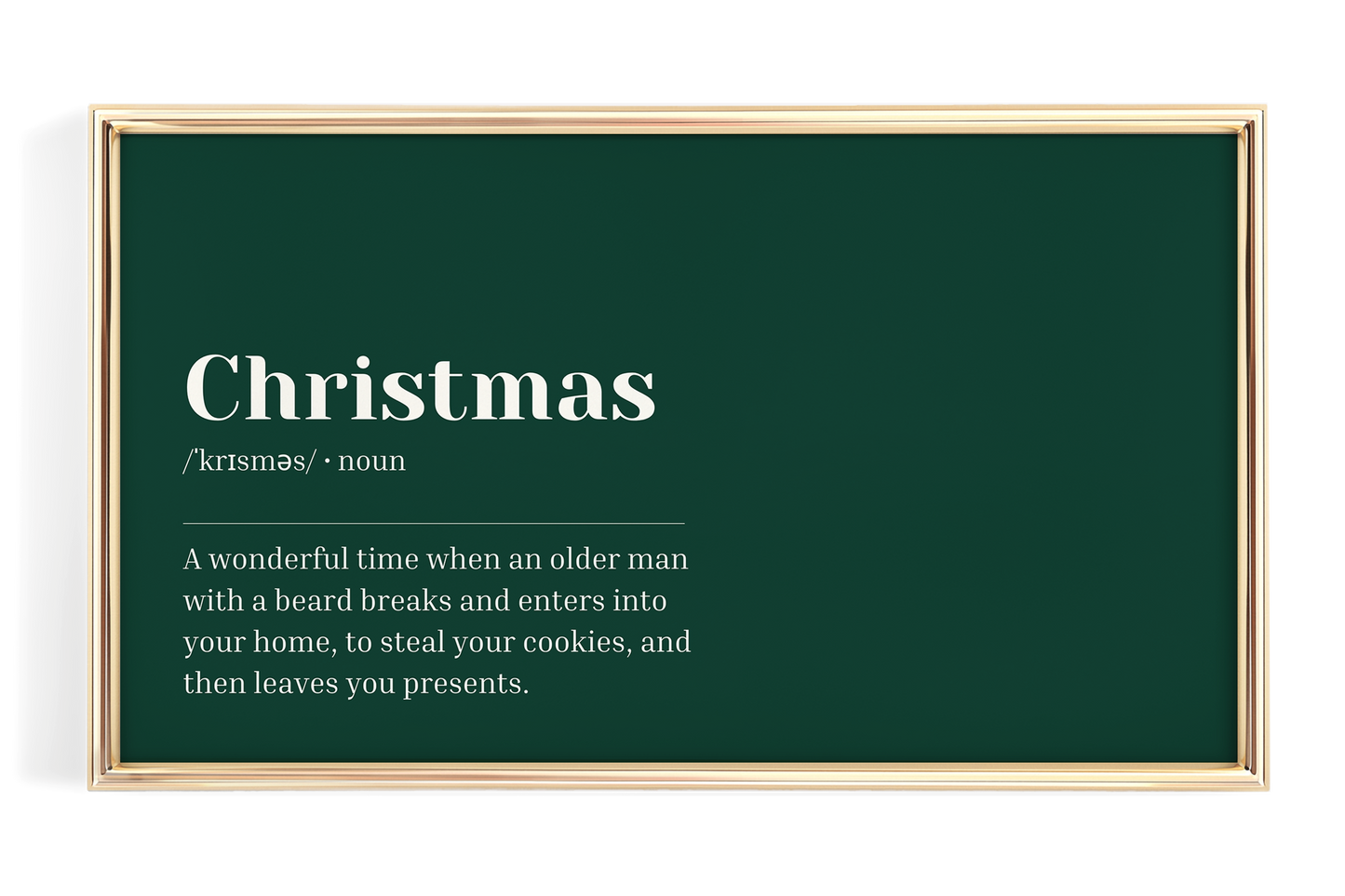 Green Christmas Definition