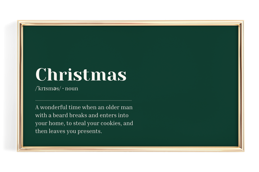 Green Christmas Definition
