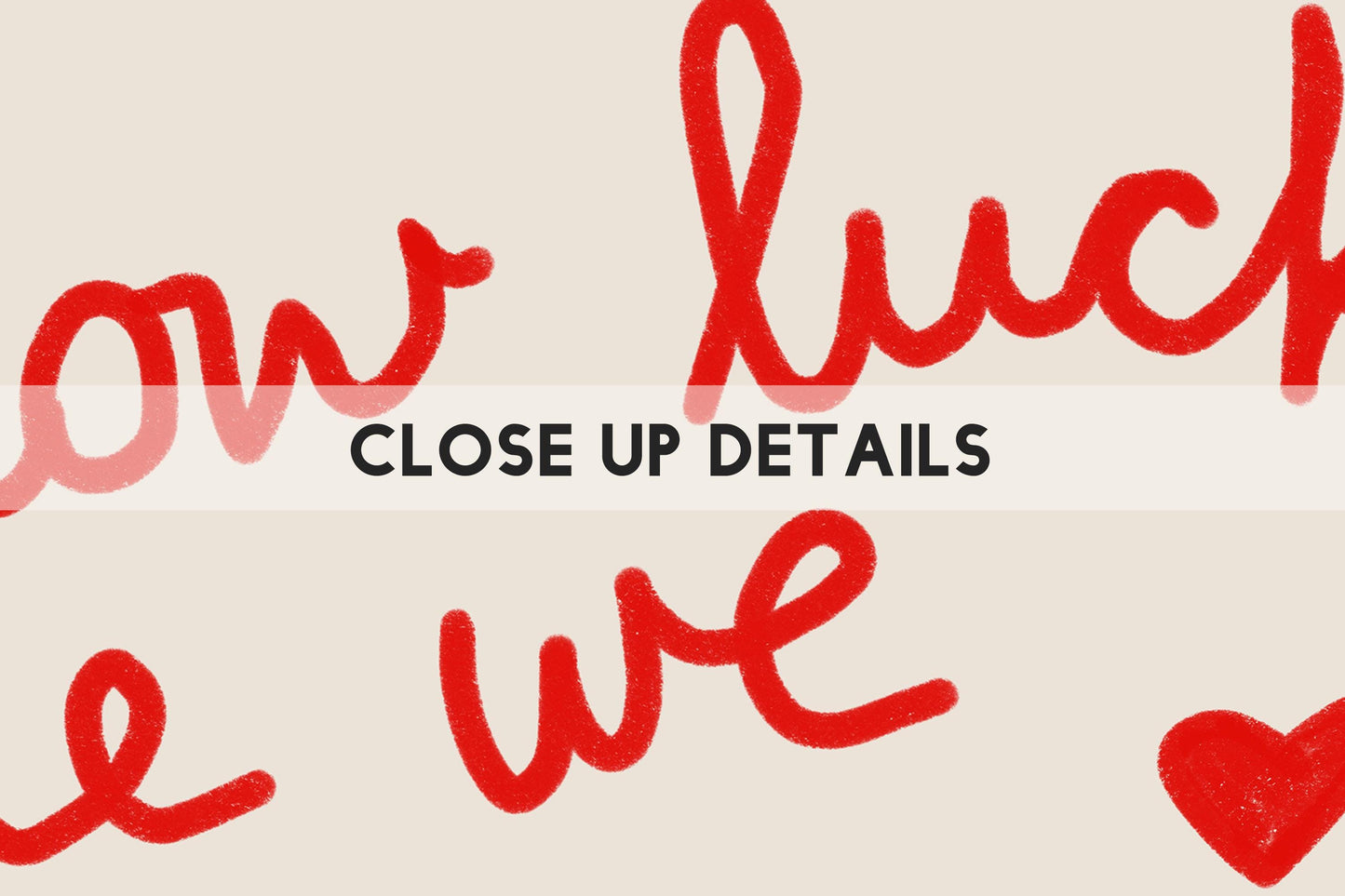 How Lucky Are We Print | Red Love Quote | Romantic Wall Art for Bedroom