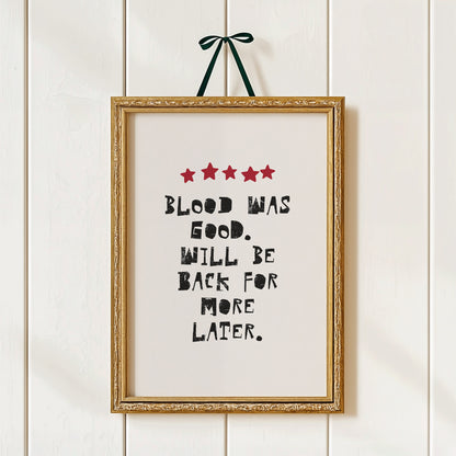 Blood Was Good Vampire's Review