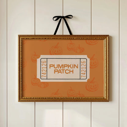 Pumpkin Patch Ticket Stub