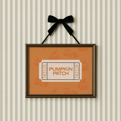 Pumpkin Patch Ticket Stub