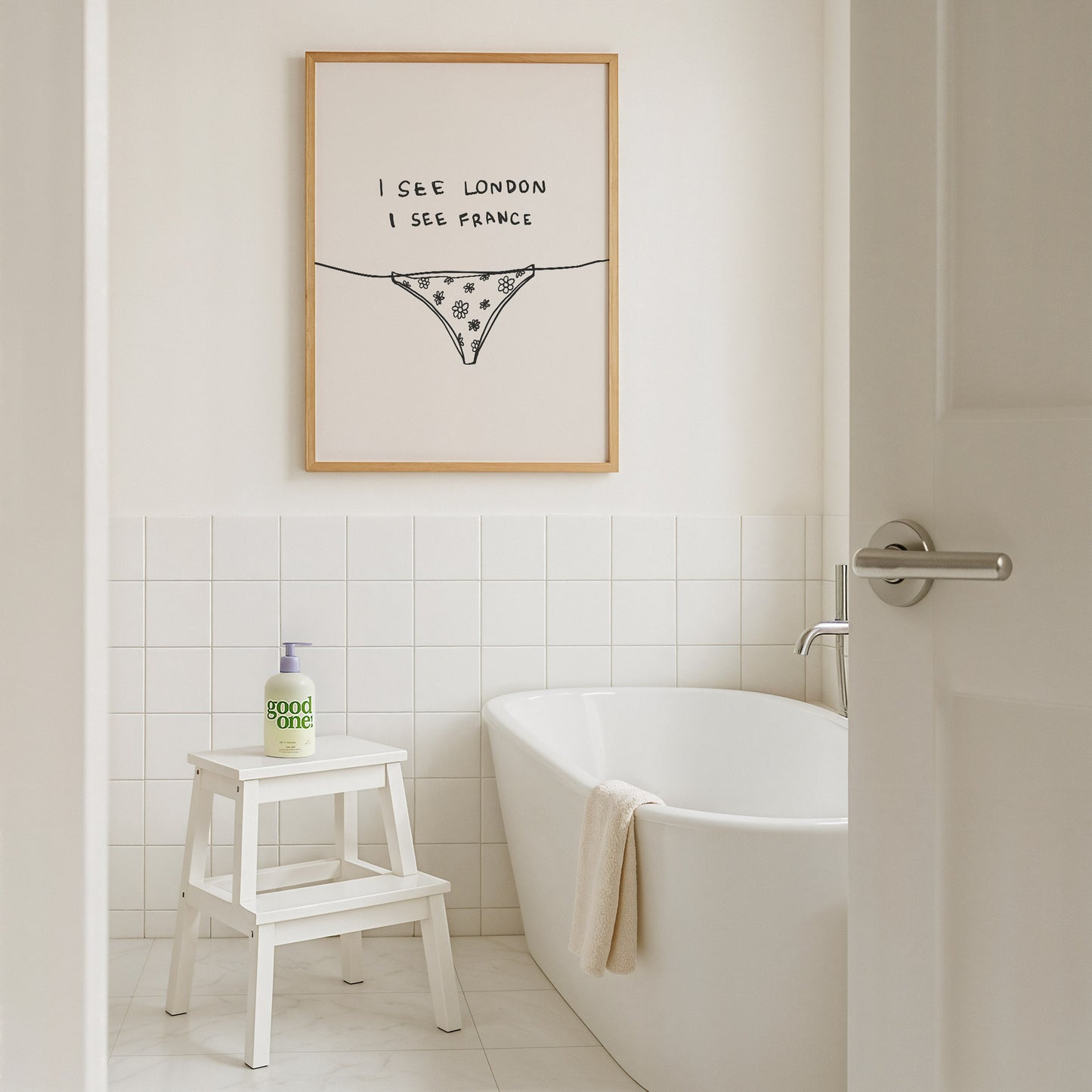 I See London I See France Bathroom Print