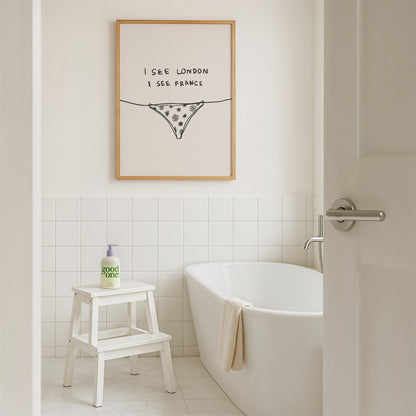 I See London I See France Bathroom Print