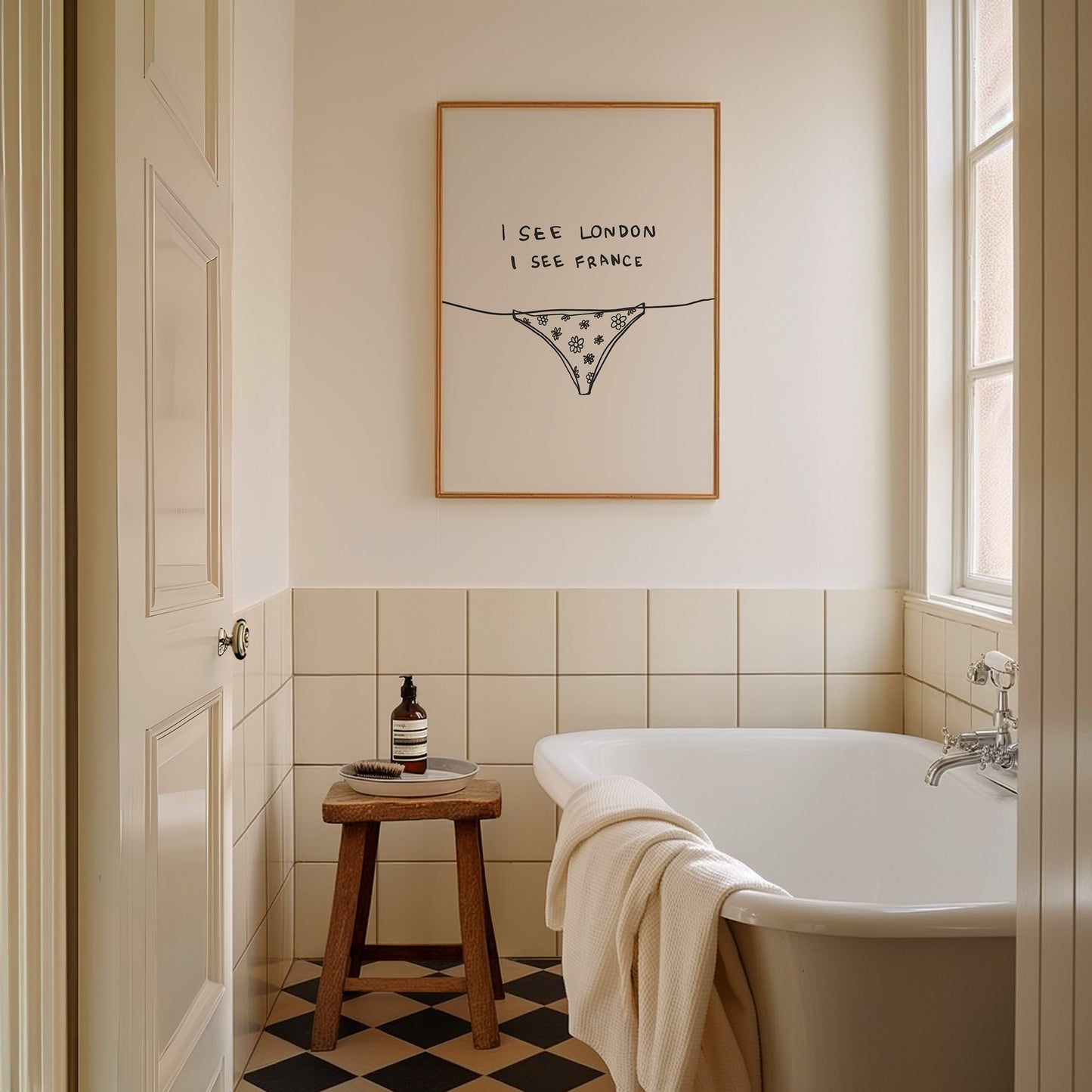 I See London I See France Bathroom Print