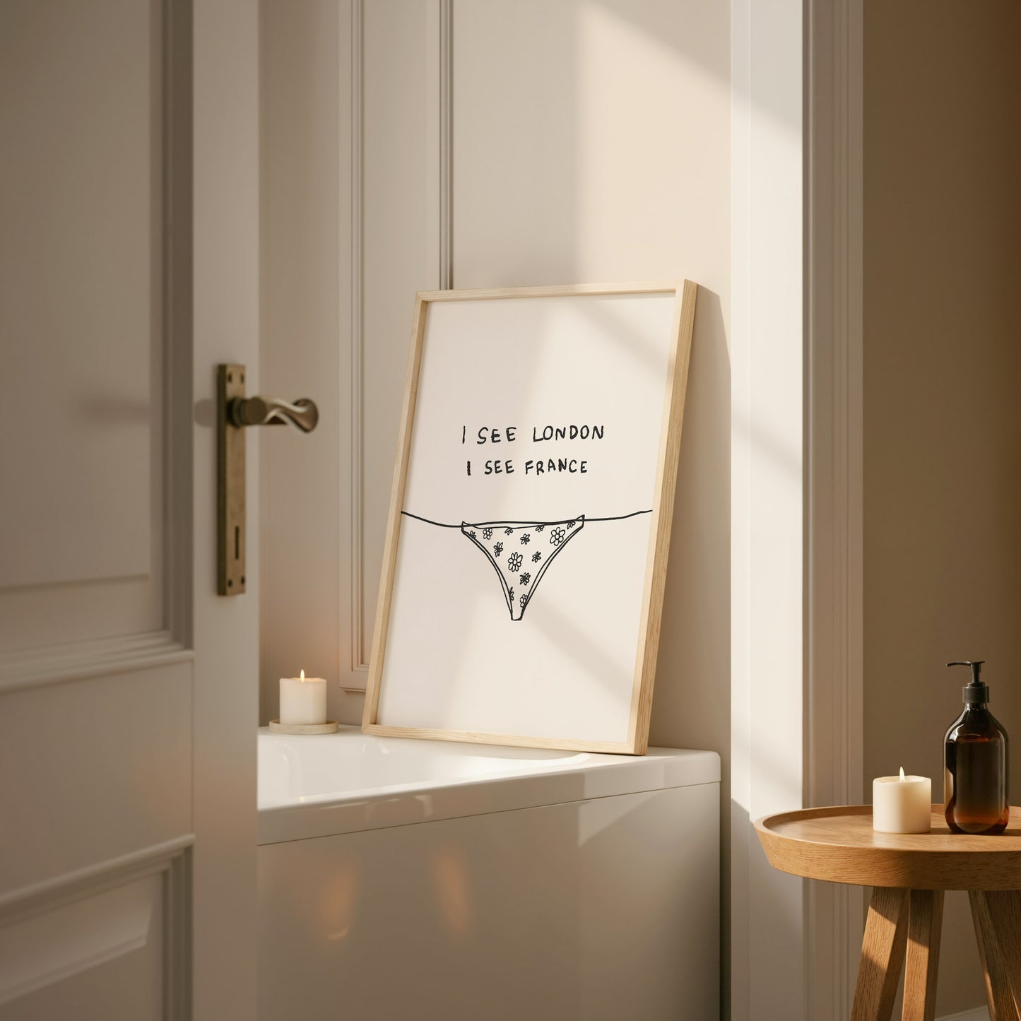 I See London I See France Bathroom Print