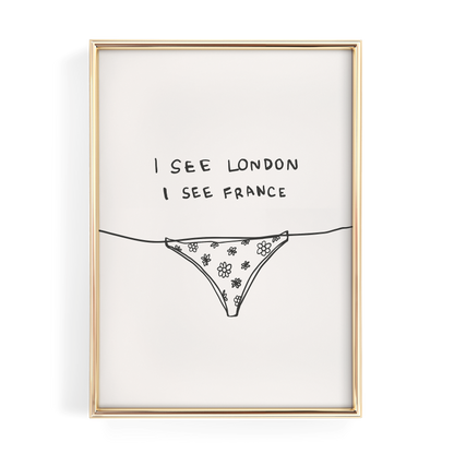 I See London I See France Bathroom Print