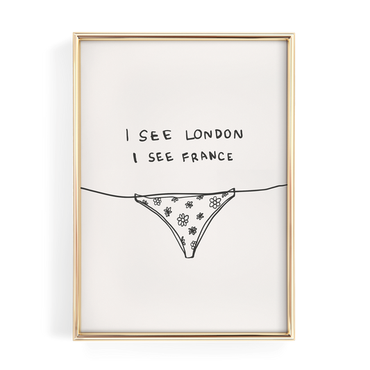 I See London I See France Bathroom Print