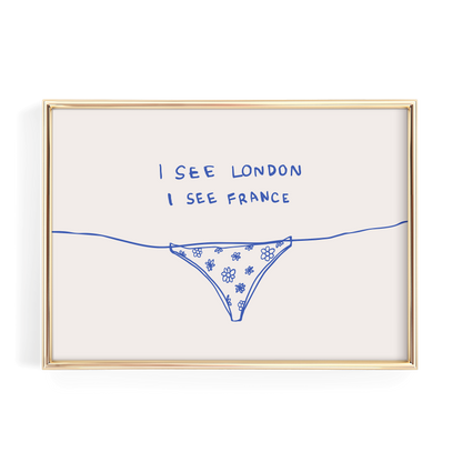 Blue I See London I See France Horizontal