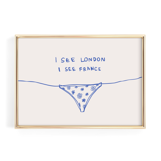 Blue I See London I See France Horizontal