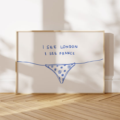 Blue I See London I See France Horizontal