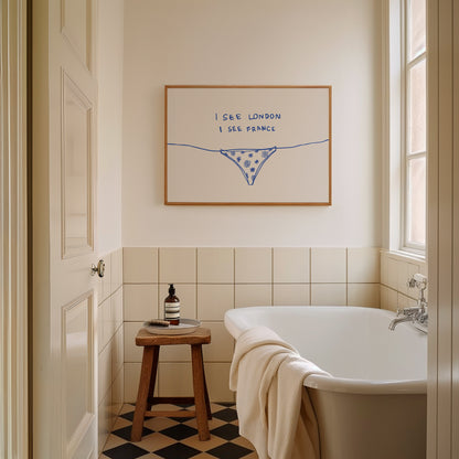 Blue I See London I See France Horizontal