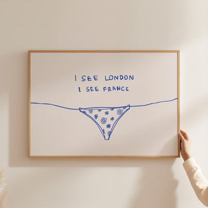 Blue I See London I See France Horizontal