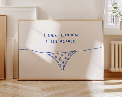 Blue I See London I See France Horizontal