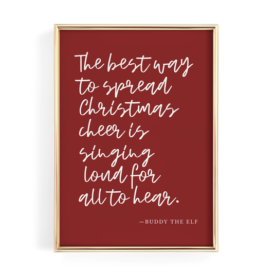 Red Buddy the Elf Quote