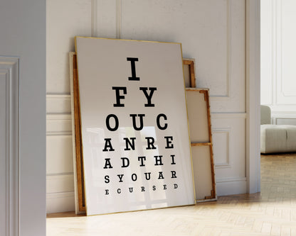 You Are Cursed Eye Chart