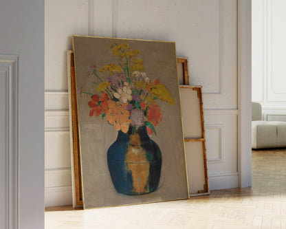 Flowers in Blue Vase