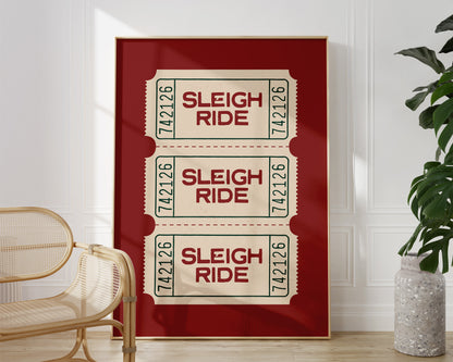 Sleigh Ride Ticket Stub