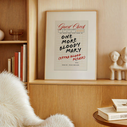 Bloody Mary Guest Check