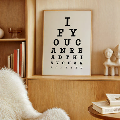 You Are Cursed Eye Chart