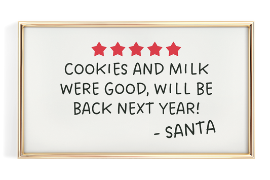 Cookies Were Good Santa Review