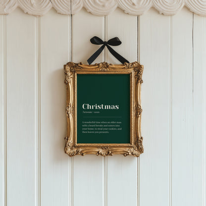 Green Christmas Definition