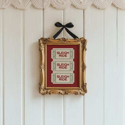 Sleigh Ride Ticket Stub
