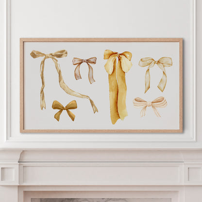 Gold Coquette Christmas Bows