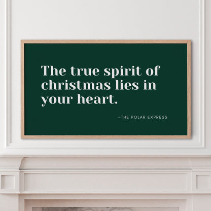True Spirit of Christmas Quote