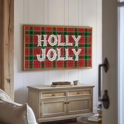 Plaid Holly Jolly Christmas