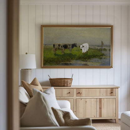 Cow Ghost Landscape Painting